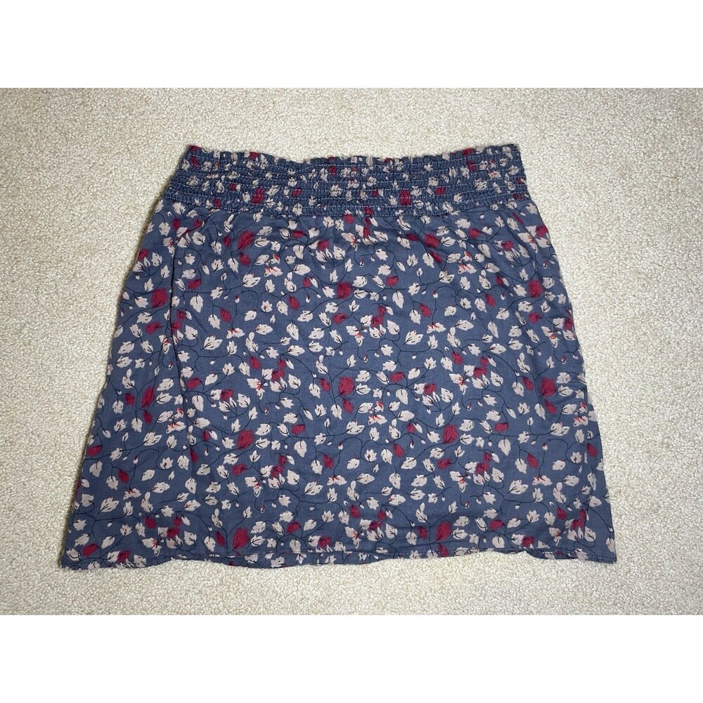 Final Touch Girls Floral Smocked Waist Skirt Made in USA M